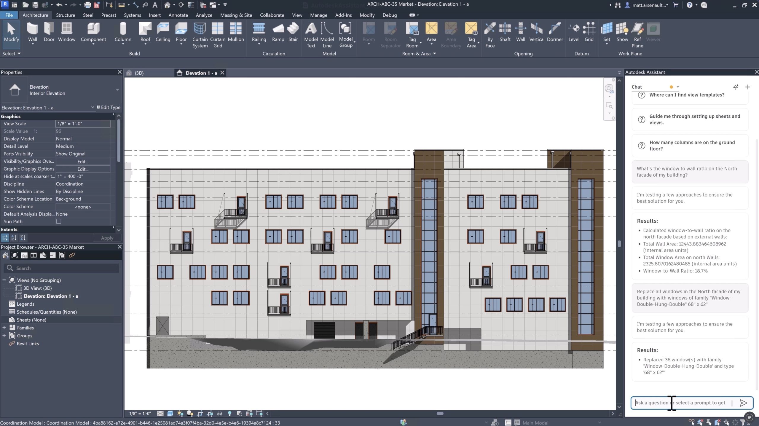 Propojený pracovní postup BIM mezi aplikacemi Autodesk Forma a Revit