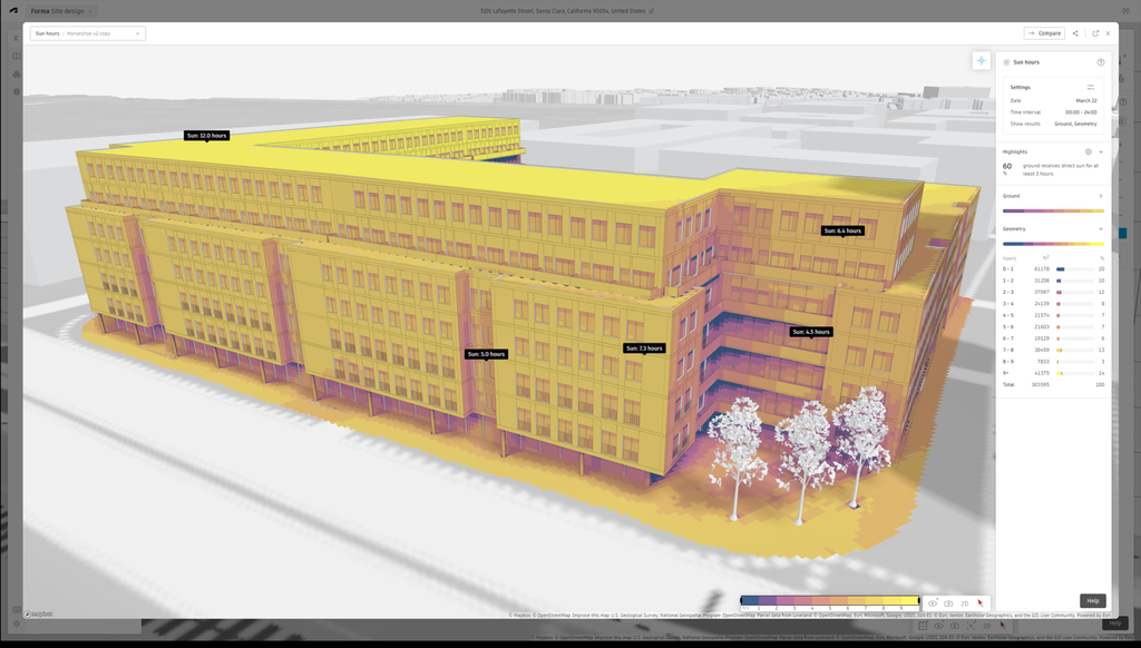 Gebäudeanalyse und Architekturentwurf mit Autodesk Forma Building Design